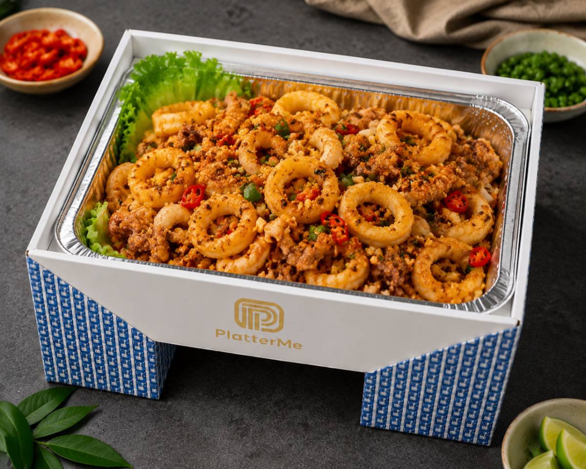 Garlic butter squid / garlic-fried squid