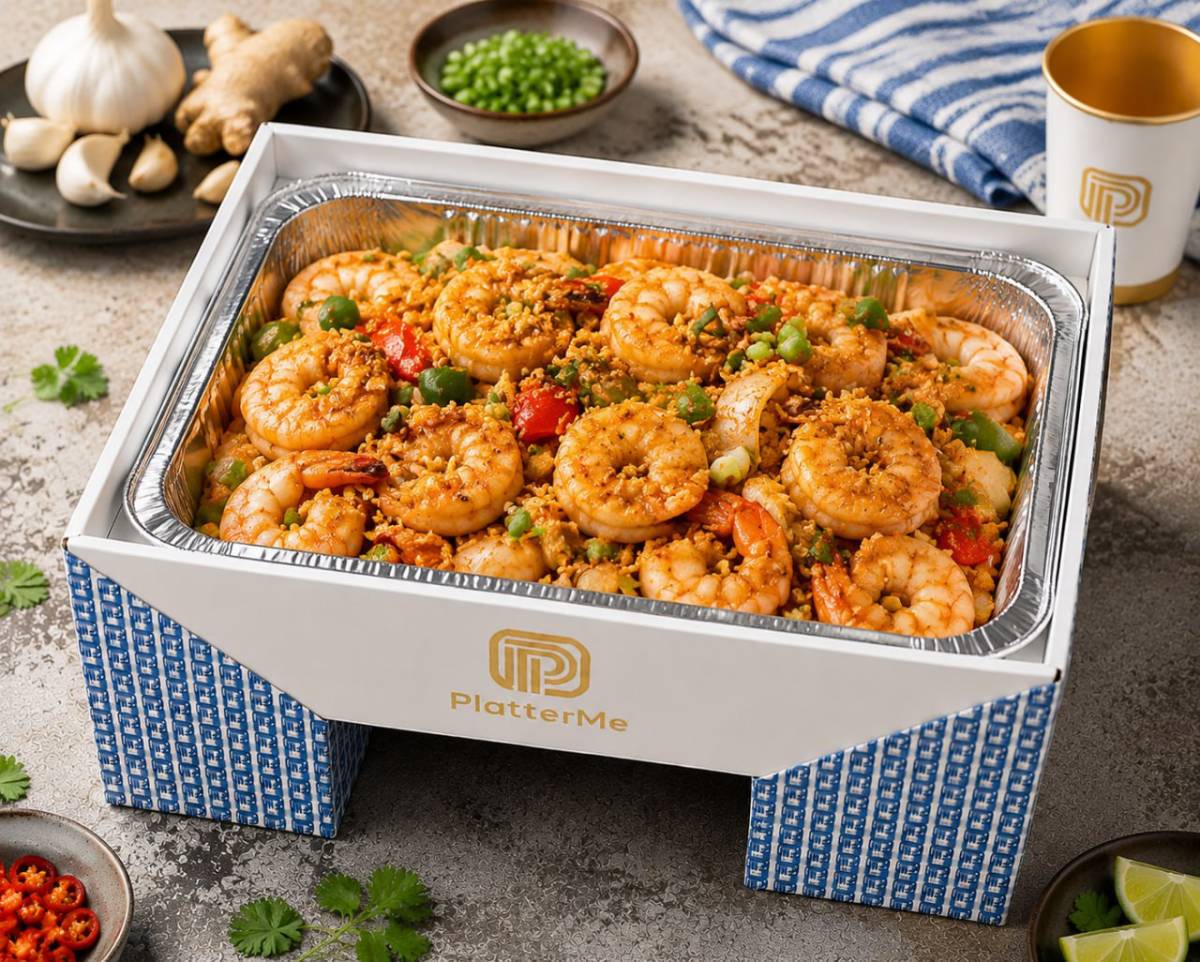 Garlic butter shrimp / garlic-fried shrimp