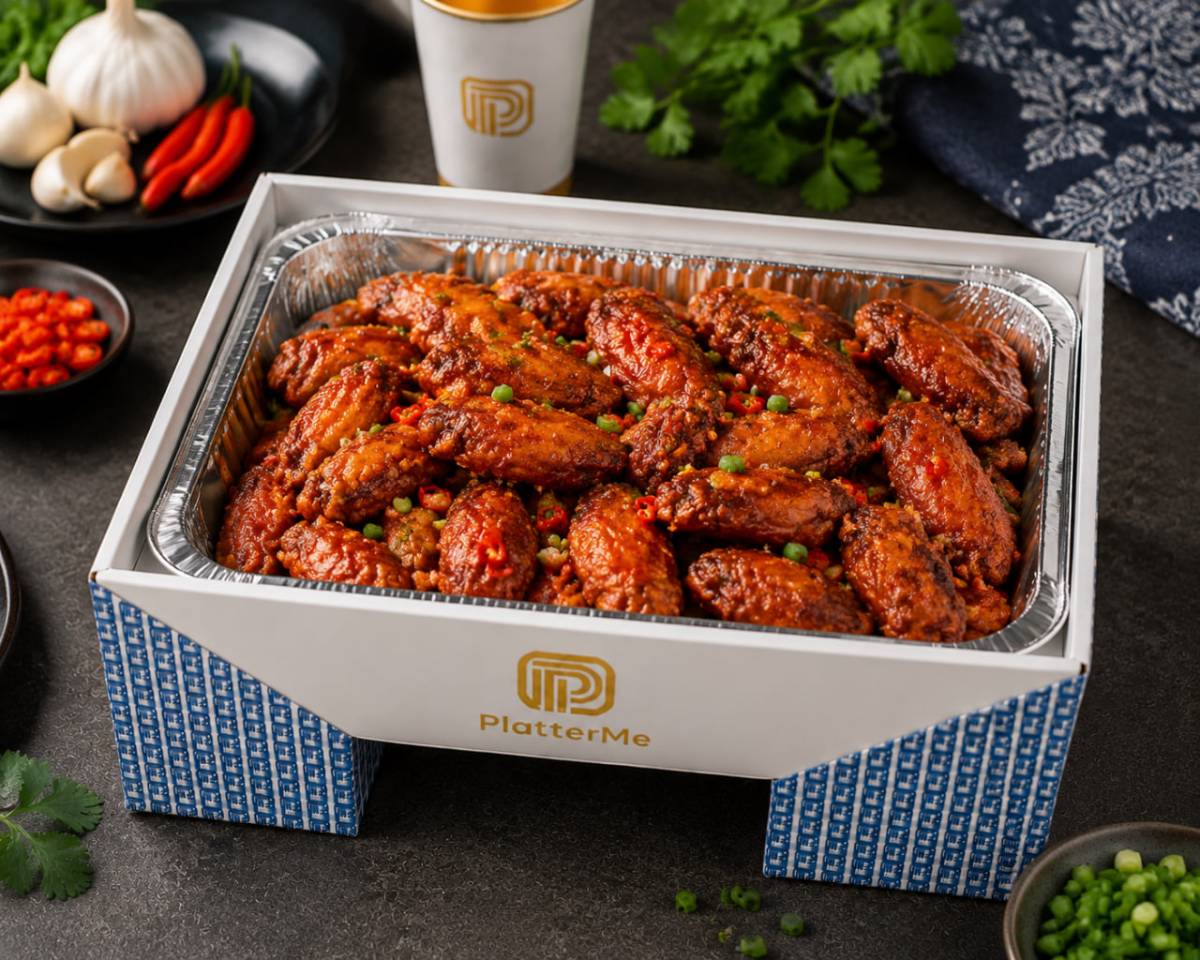 Spicy butter fish-sauce chicken wings