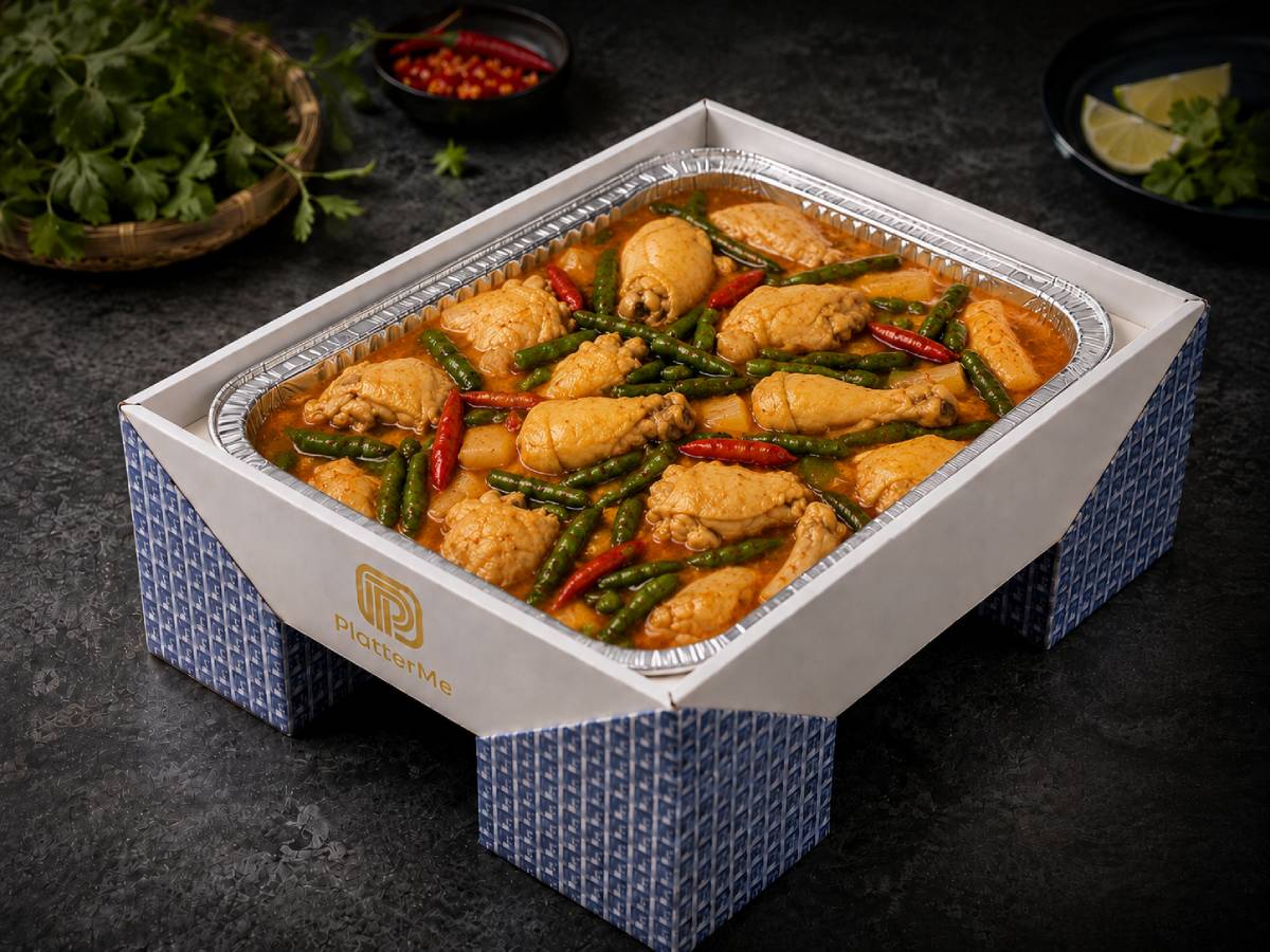 Spicy chicken hot pot with chili