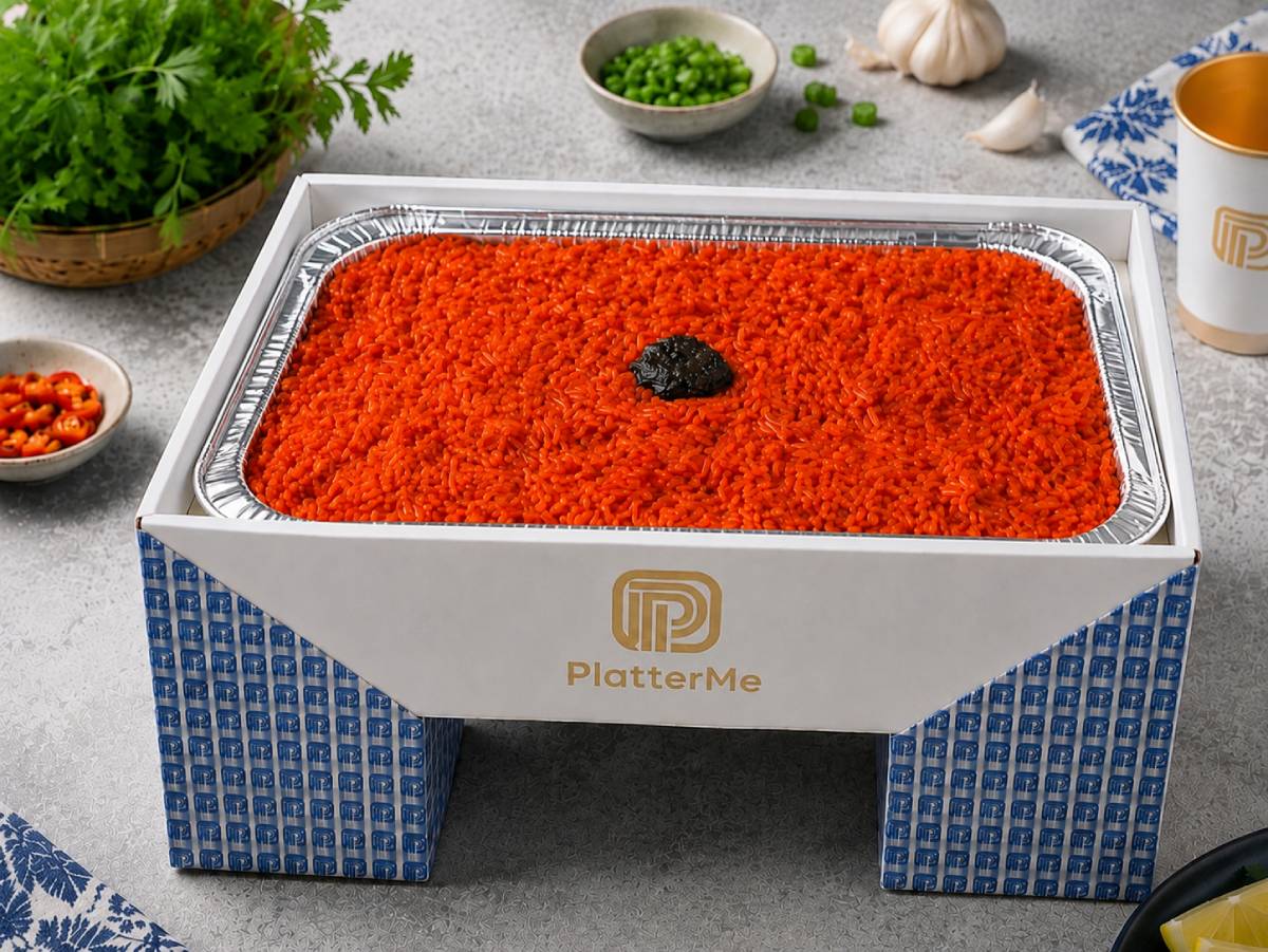 Red sticky rice with gac fruit