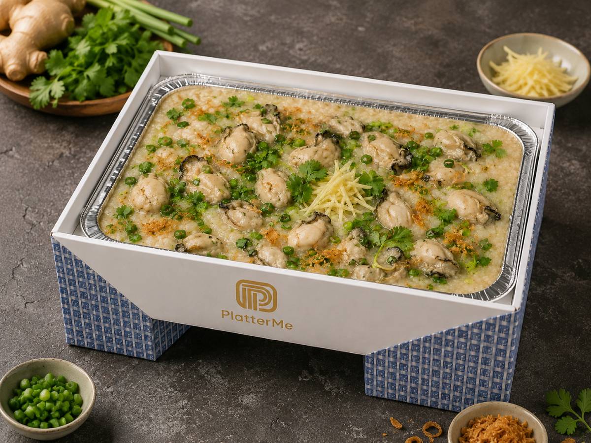 Oyster congee / oyster rice porridge